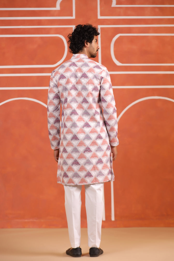Sequence Orange Kurta Set - KM43362-3