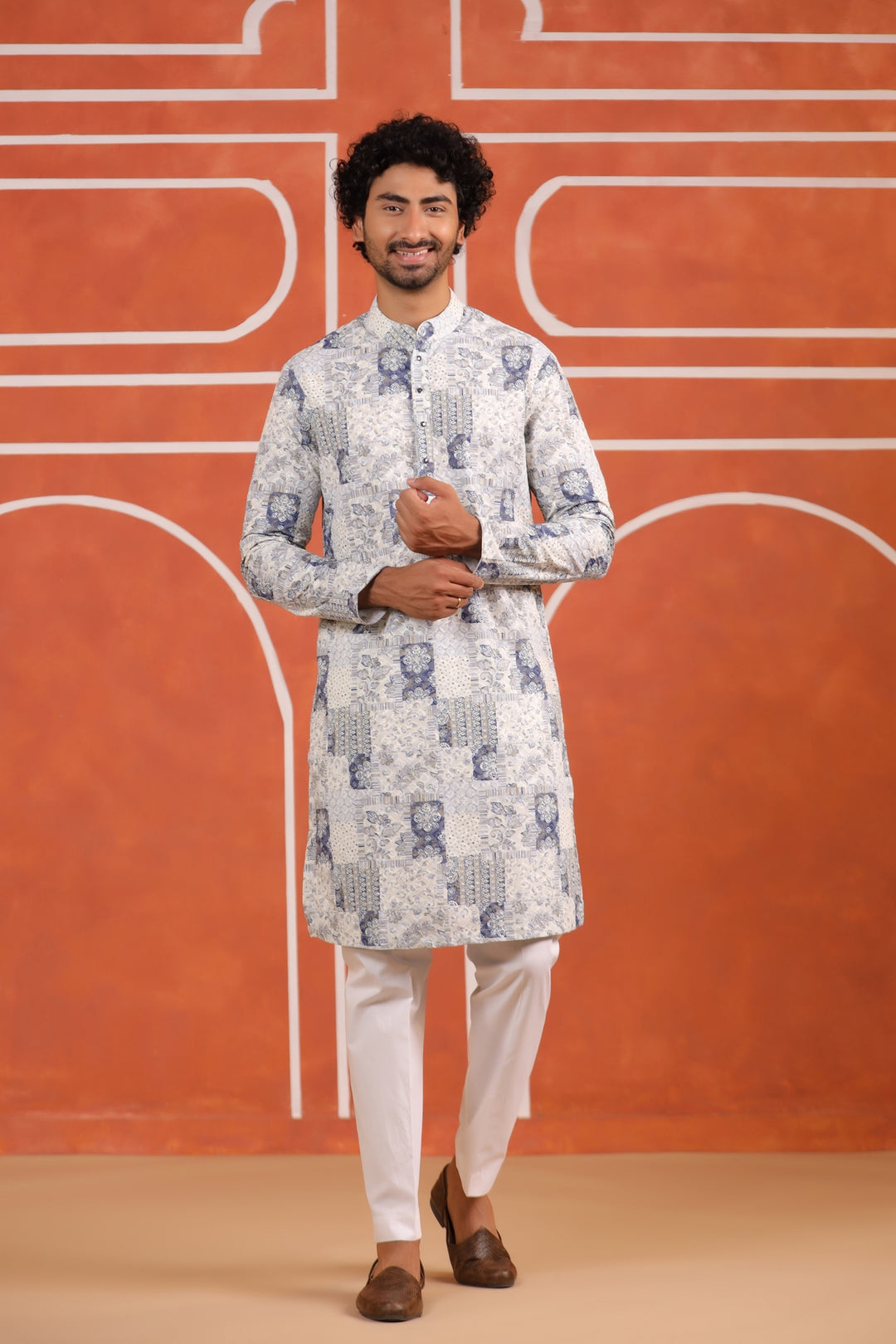 Sequence Grey Kurta Set - KM43362-1