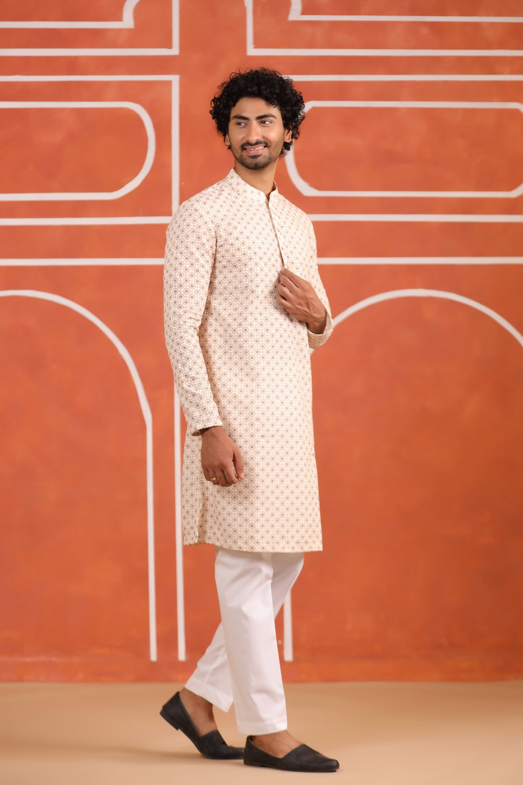Sequence Yellow Kurta Set - KM43291-1