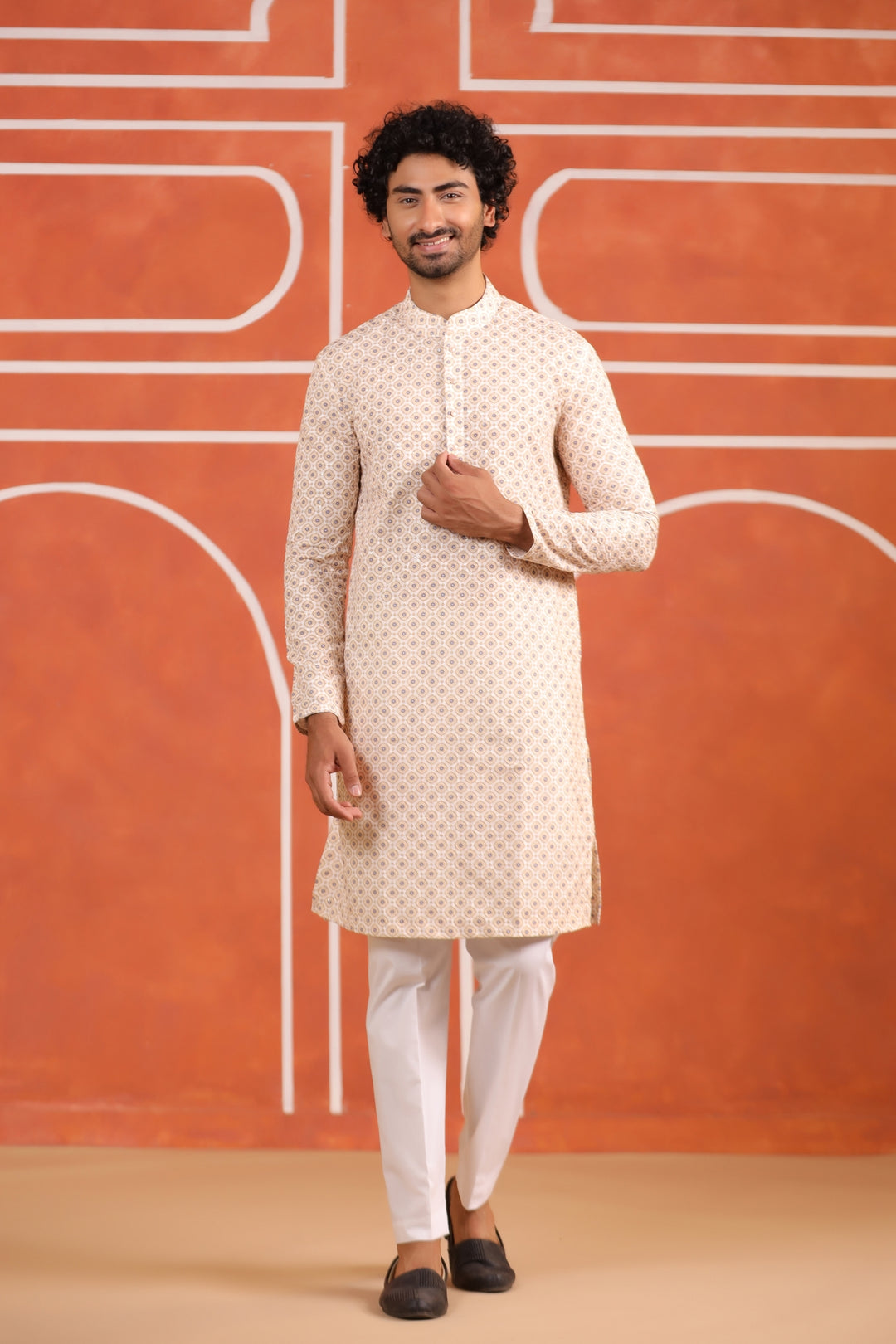 Sequence Yellow Kurta Set - KM43291-1