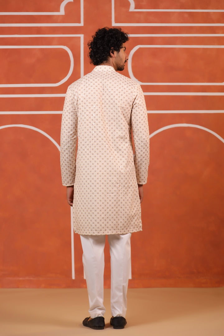 Sequence Yellow Kurta Set - KM43291-1