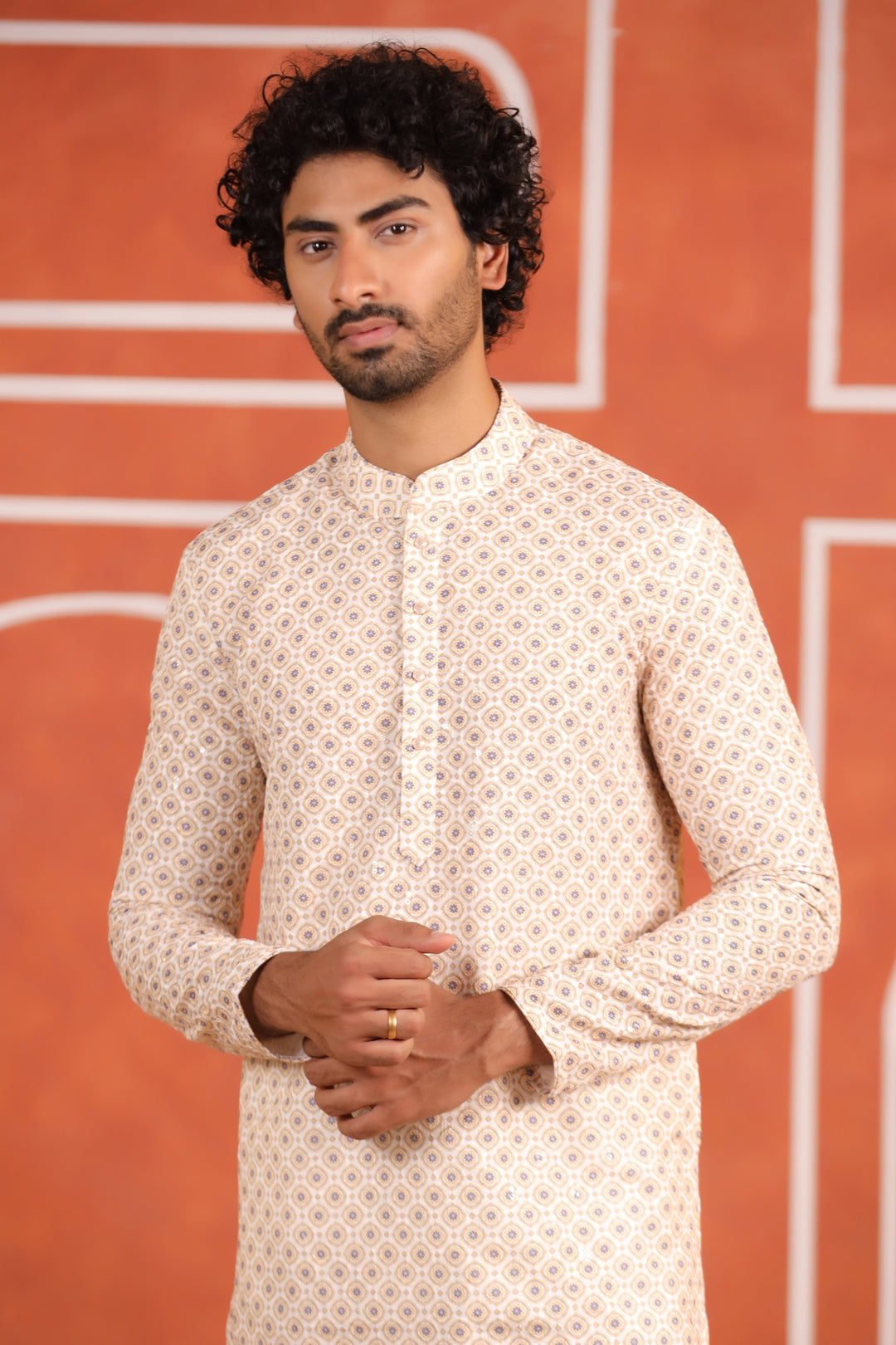 Sequence Yellow Kurta Set - KM43291-1