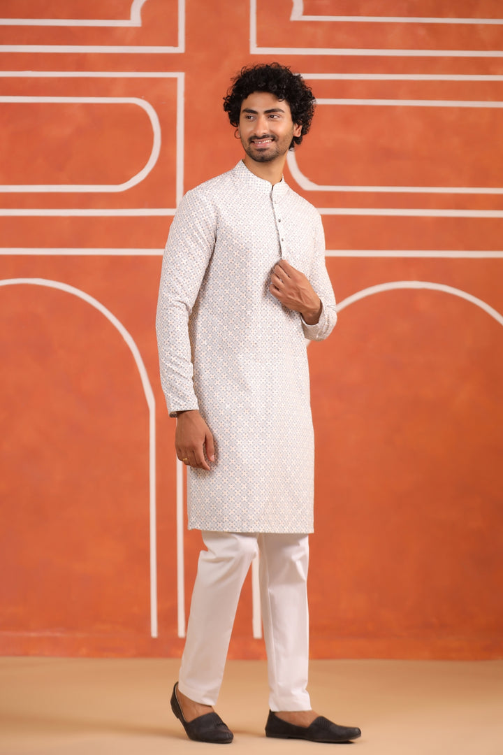 Sequence Beige Kurta Set - KM43291-2