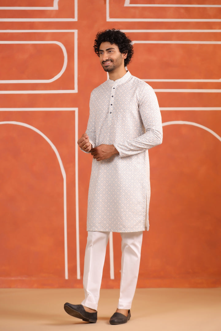 Sequence Beige Kurta Set - KM43291-2