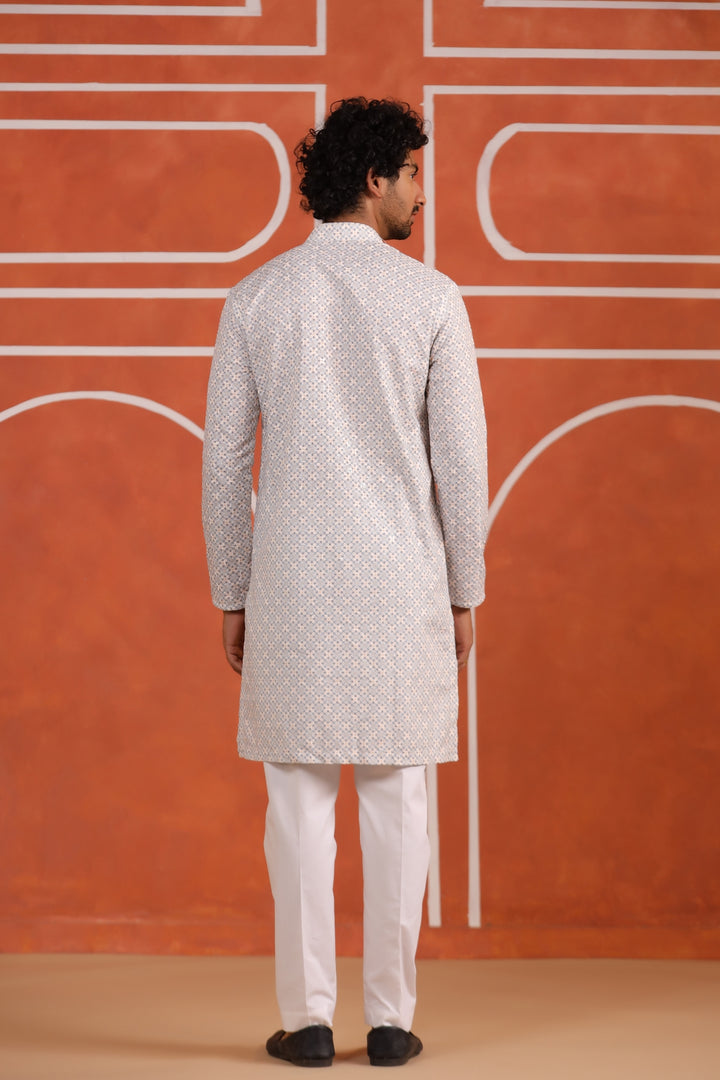 Sequence Beige Kurta Set - KM43291-2