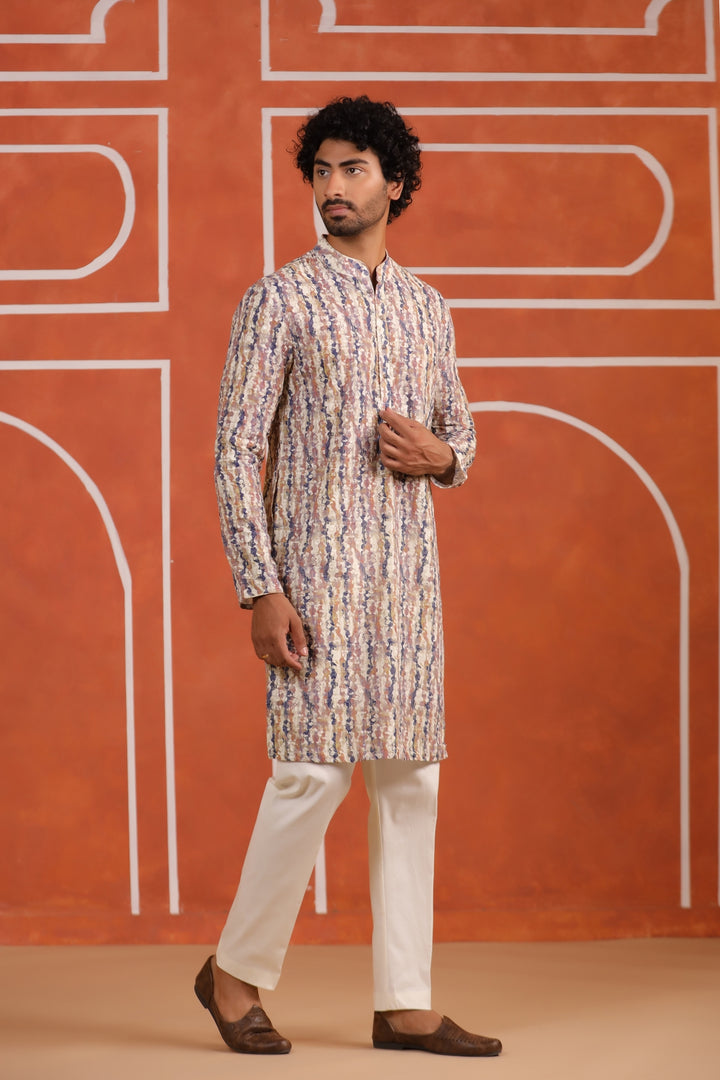 Sequence Purple Kurta Set - KM43127-1