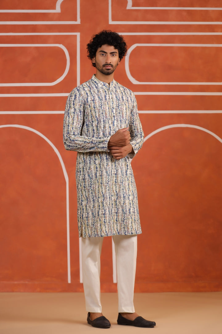 Sequence Blue Kurta Set - KM43127-2