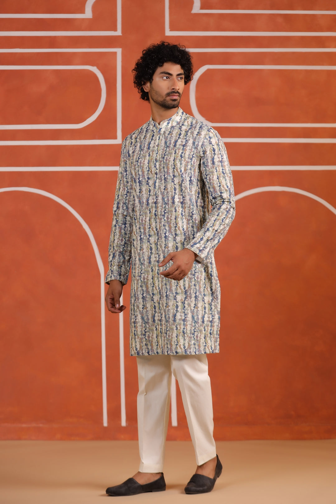 Sequence Blue Kurta Set - KM43127-2