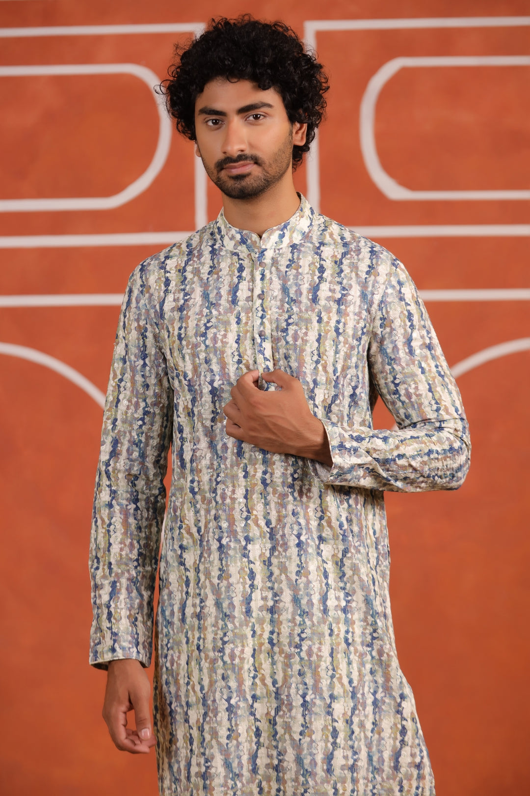 Sequence Blue Kurta Set - KM43127-2