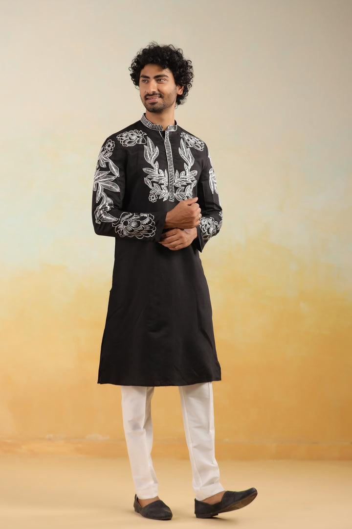 Sequence Black Kurta Set - KM42779-10