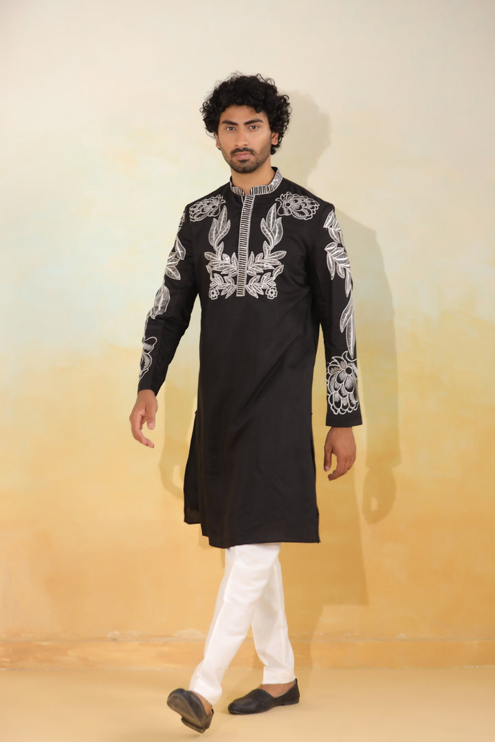 Sequence Black Kurta Set - KM42779-10