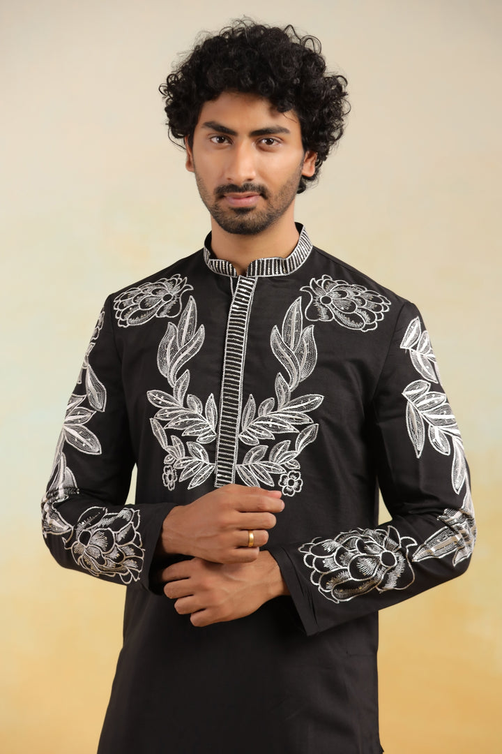 Sequence Black Kurta Set - KM42779-10