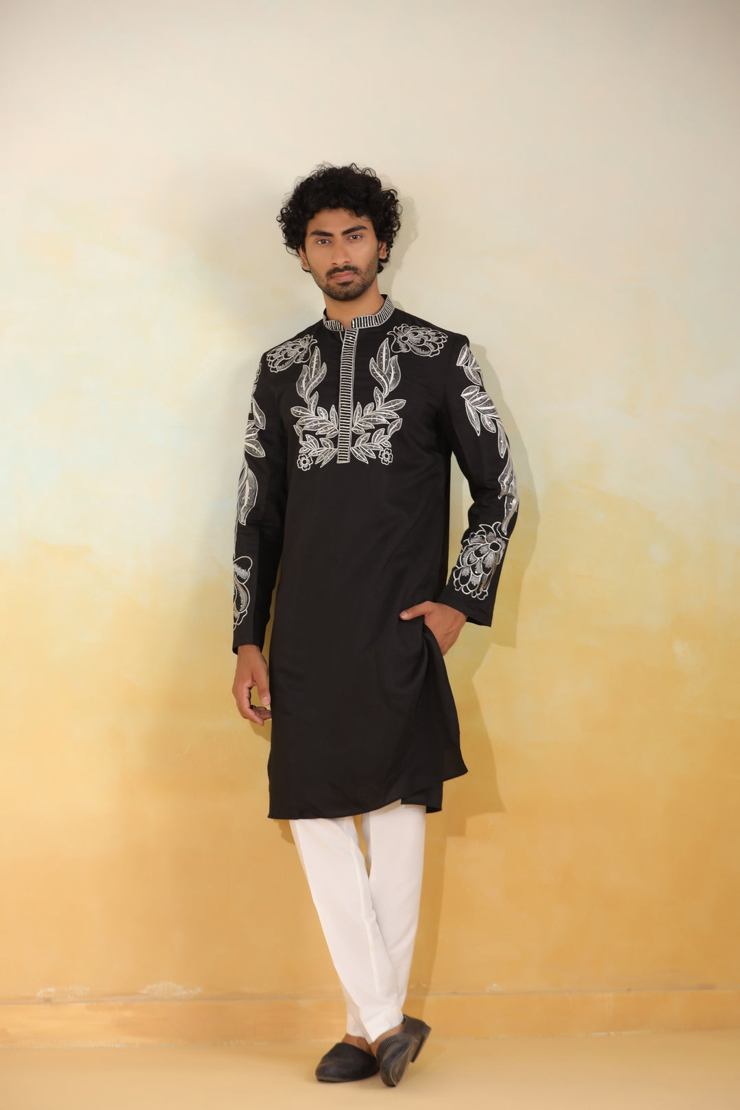 Sequence Black Kurta Set - KM42779-10