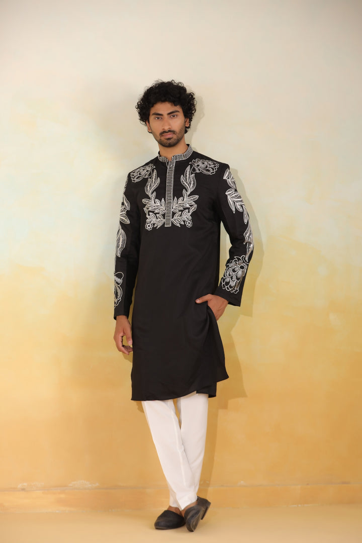 Sequence Black Kurta Set - KM42779-10