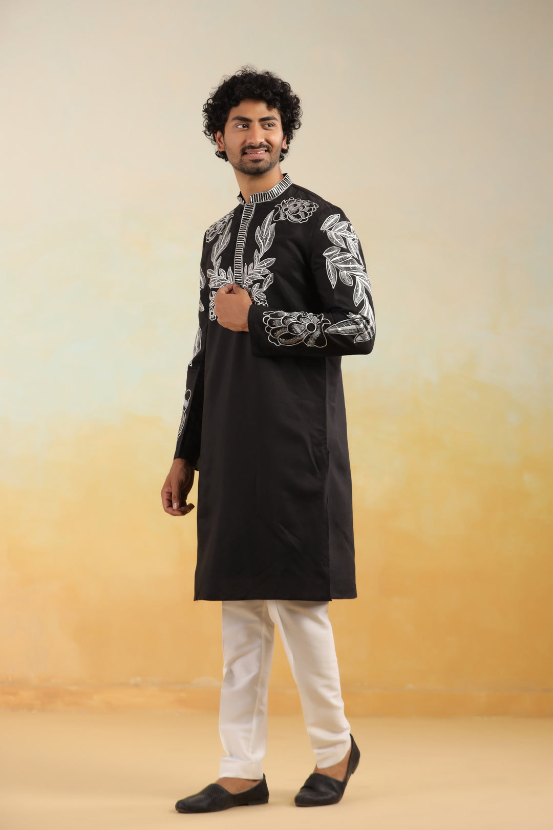 Sequence Black Kurta Set - KM42779-10