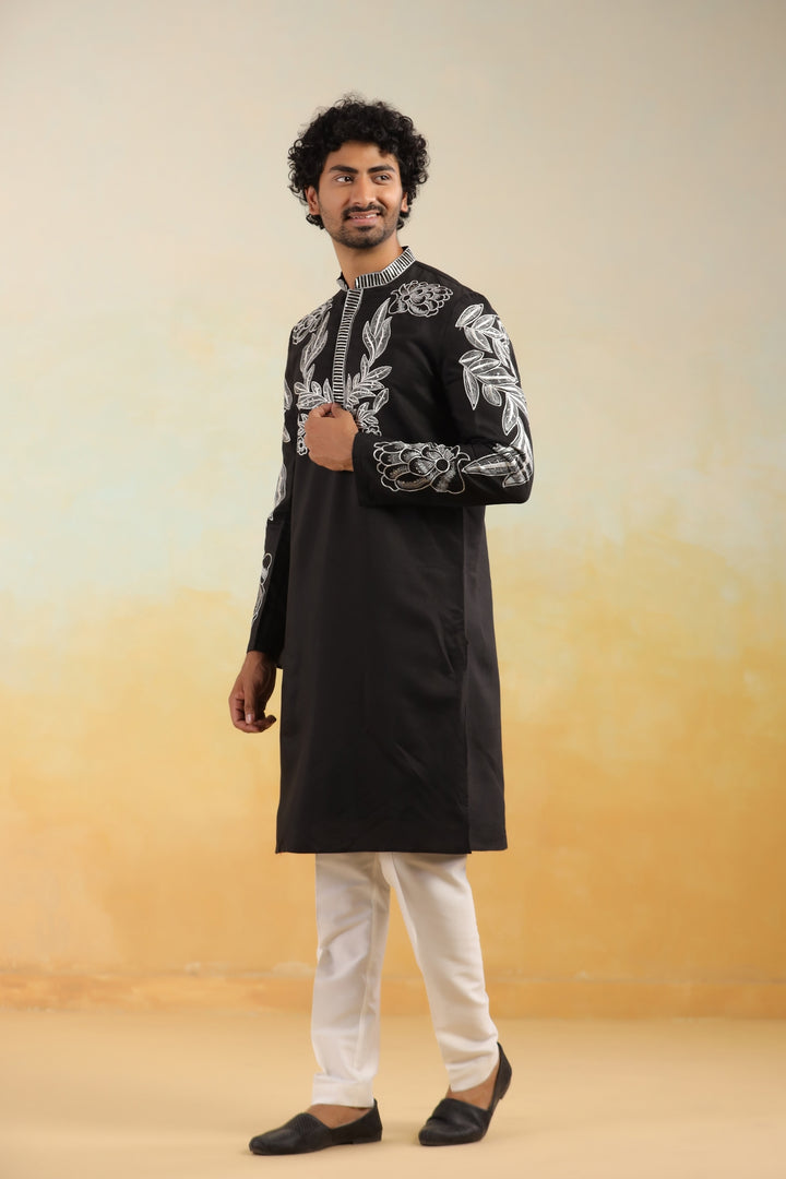 Sequence Black Kurta Set - KM42779-10