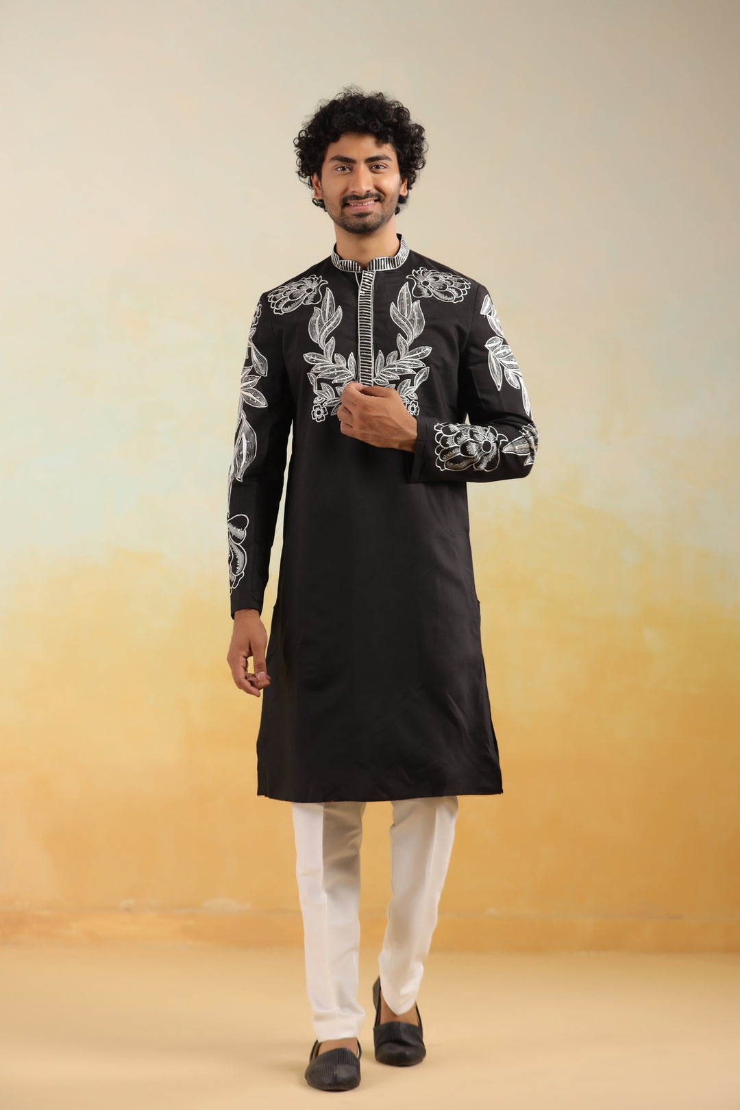 Sequence Black Kurta Set - KM42779-10