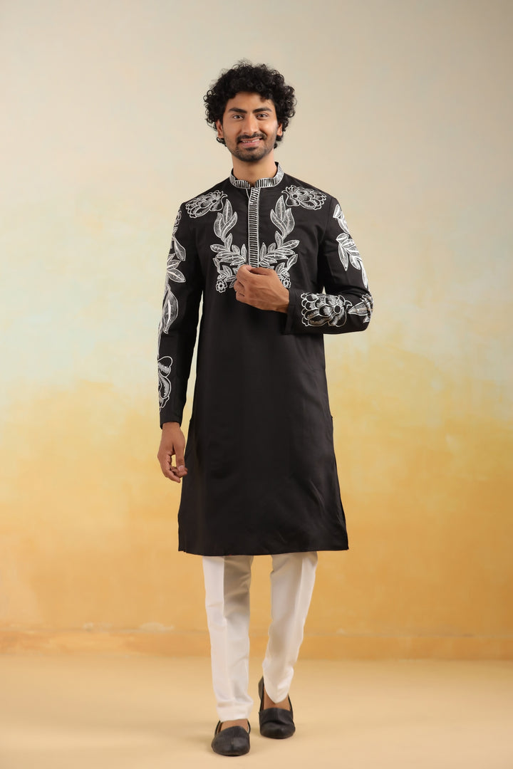 Sequence Black Kurta Set - KM42779-10