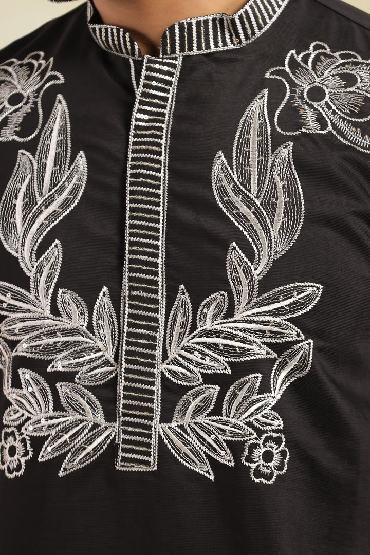 Sequence Black Kurta Set - KM42779-10