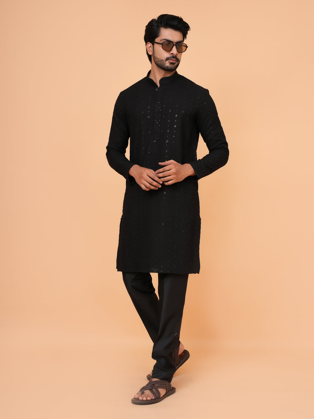 Sequence Black Kurta Set - KM42087-24