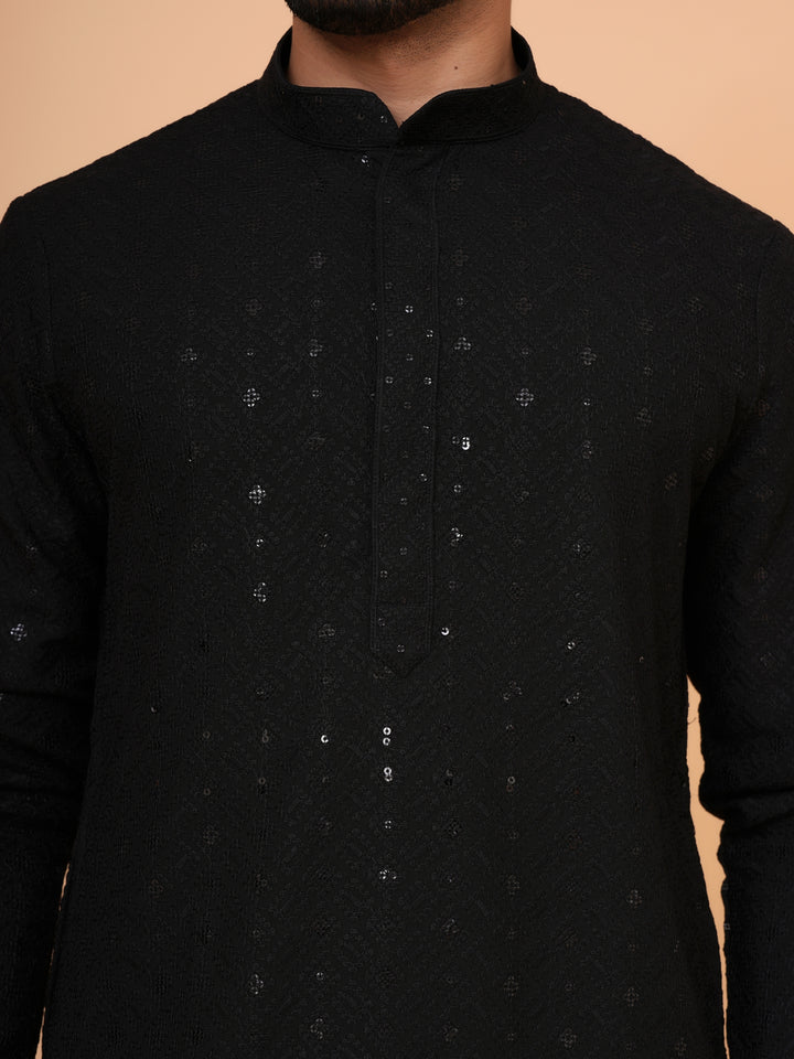 Sequence Black Kurta Set - KM42087-24