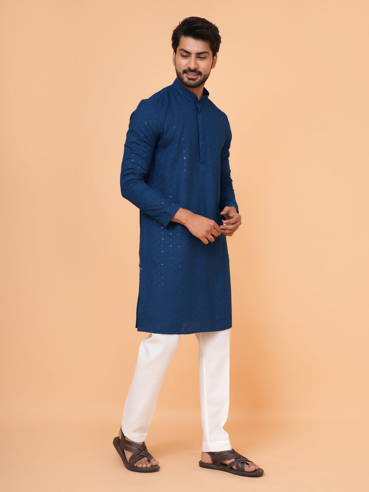 Sequence Blue Kurta Set - KM42087-21