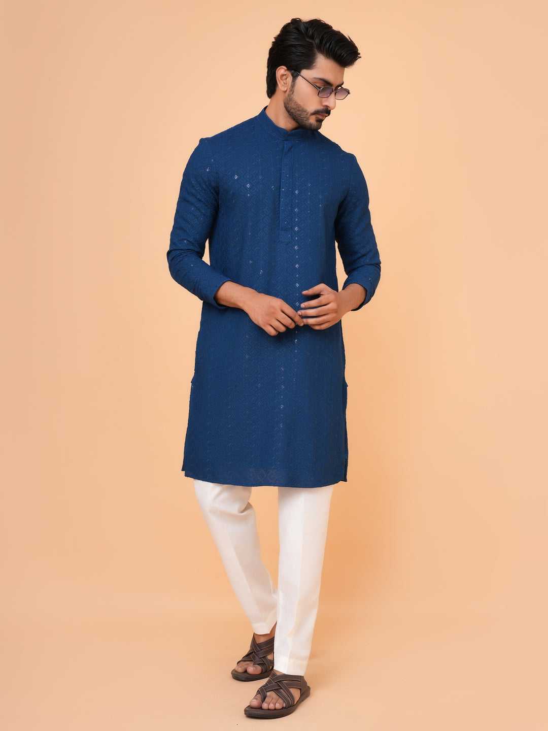 Sequence Blue Kurta Set - KM42087-21