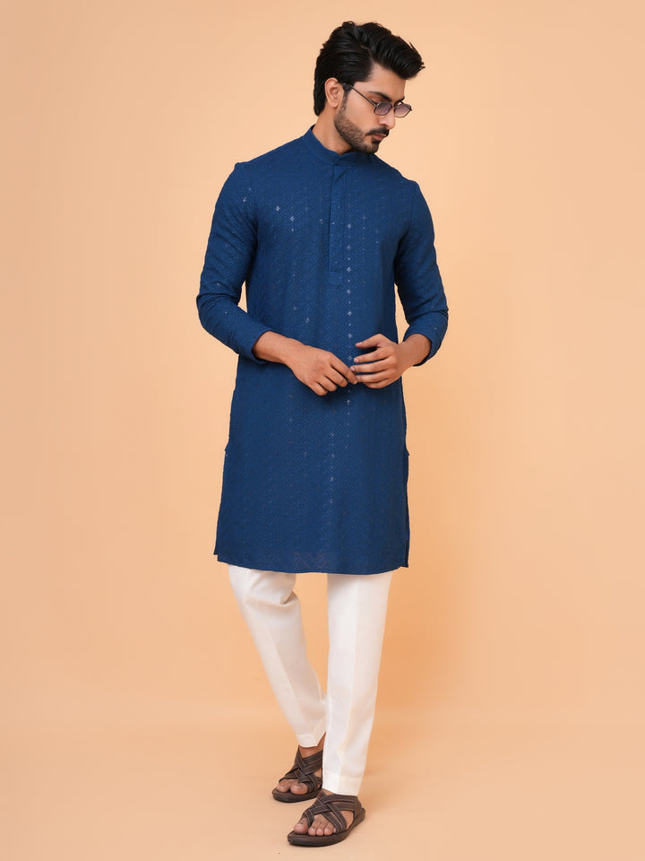 Sequence Blue Kurta Set - KM42087-21