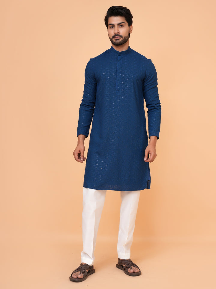 Sequence Blue Kurta Set - KM42087-21