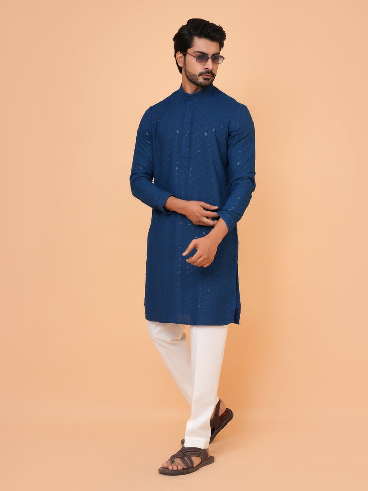 Sequence Blue Kurta Set - KM42087-21