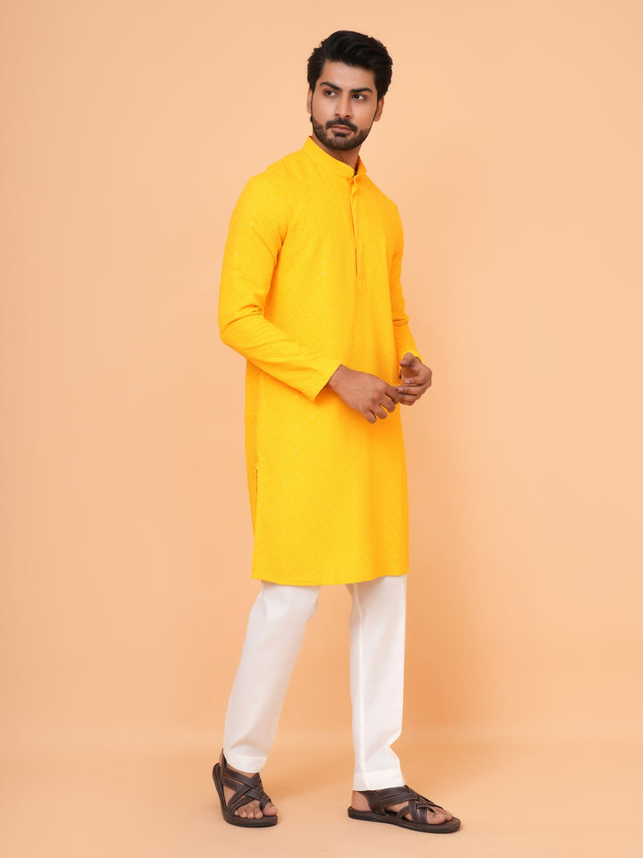 Sequence Yellow Kurta Set - KM42087-26