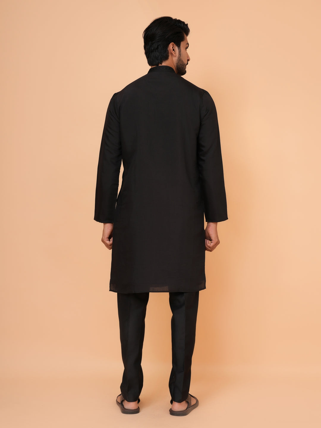 Bead Work Black Kurta Set - KM43071-4171