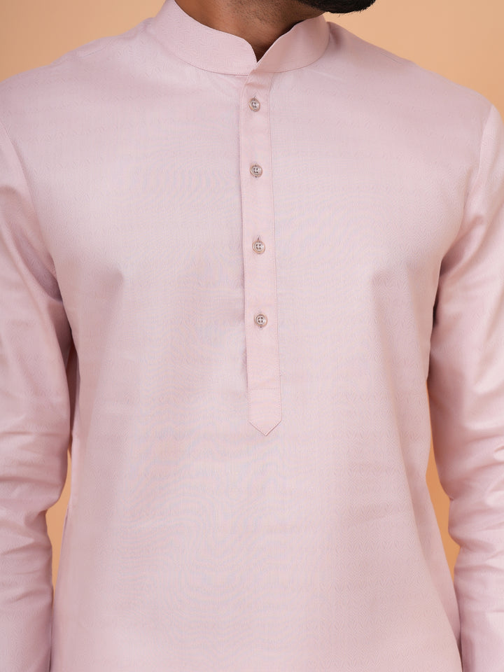 Solid Peach Kurta Set - KM44692-5