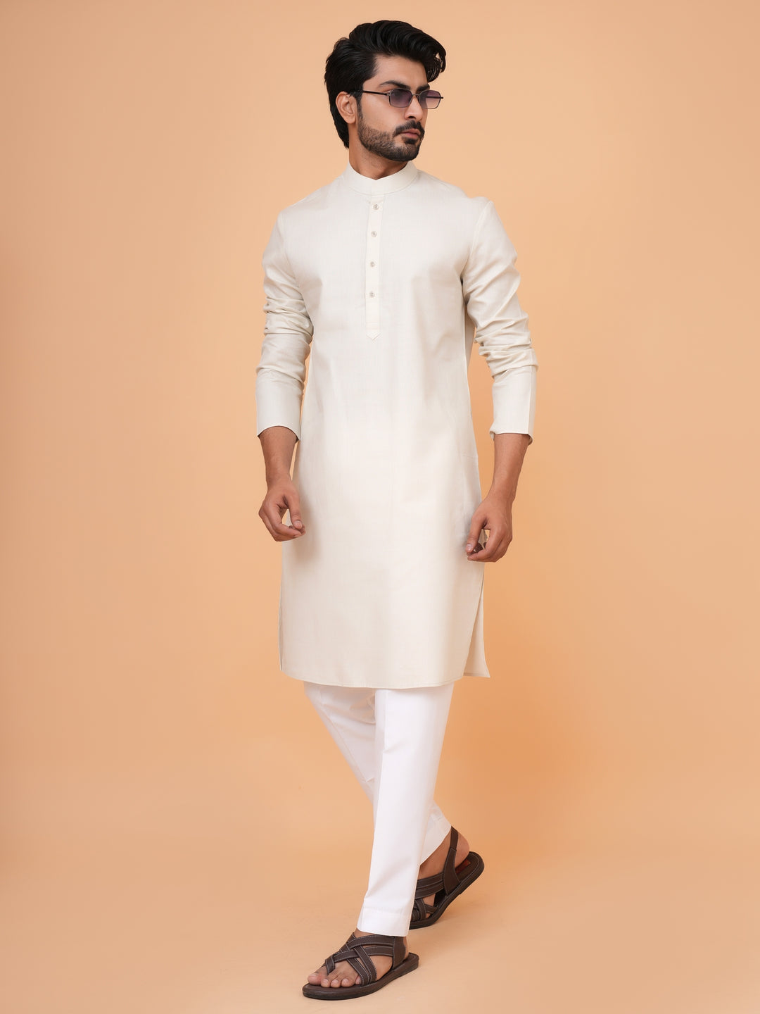 Solid L.pista Kurta Set - KM44692-2