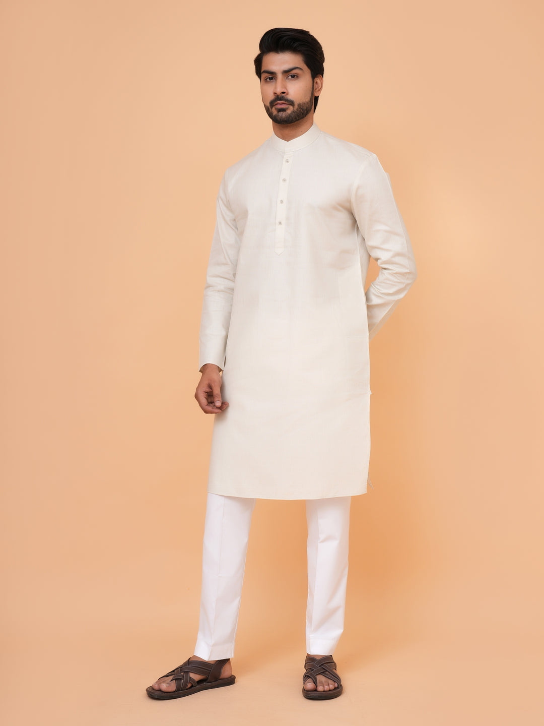 Solid L.pista Kurta Set - KM44692-2