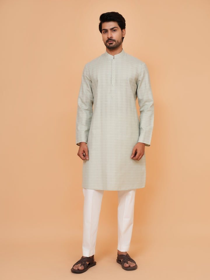 Floral Pista Jacket Kurta Set - JM44315-14