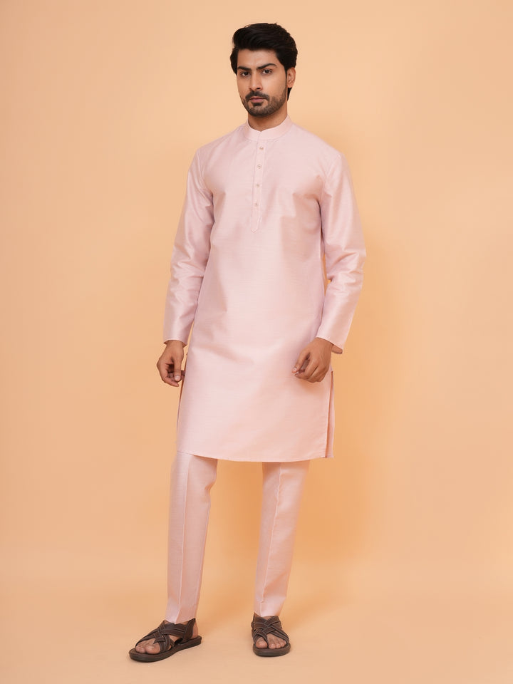 Checked Grey Jacket Kurta Set - JM43524-1469B