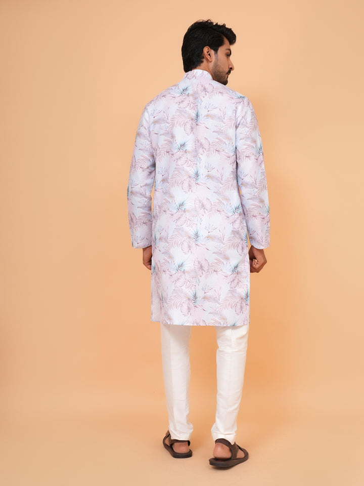 Leafs Blue Kurta Set - KM43249-35