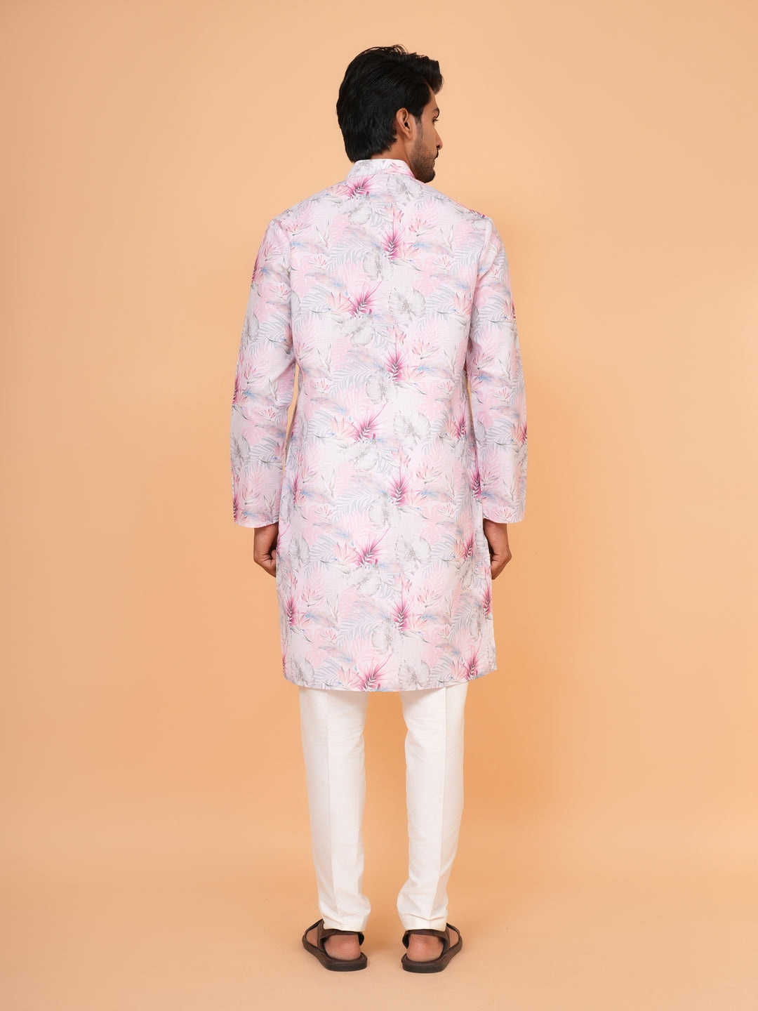 Leafs Pink Kurta Set - KM43249-34