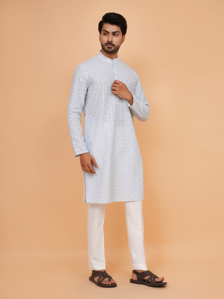 Sequence Grey Kurta Set - KM43663-5581C