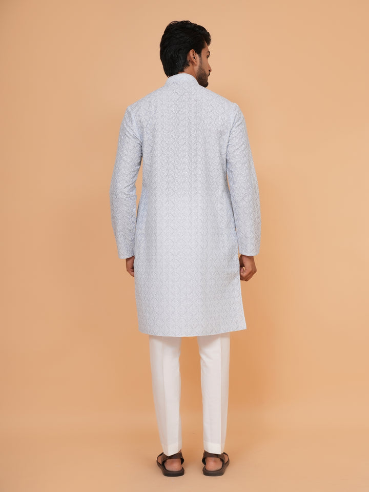 Sequence Grey Kurta Set - KM43663-5581C