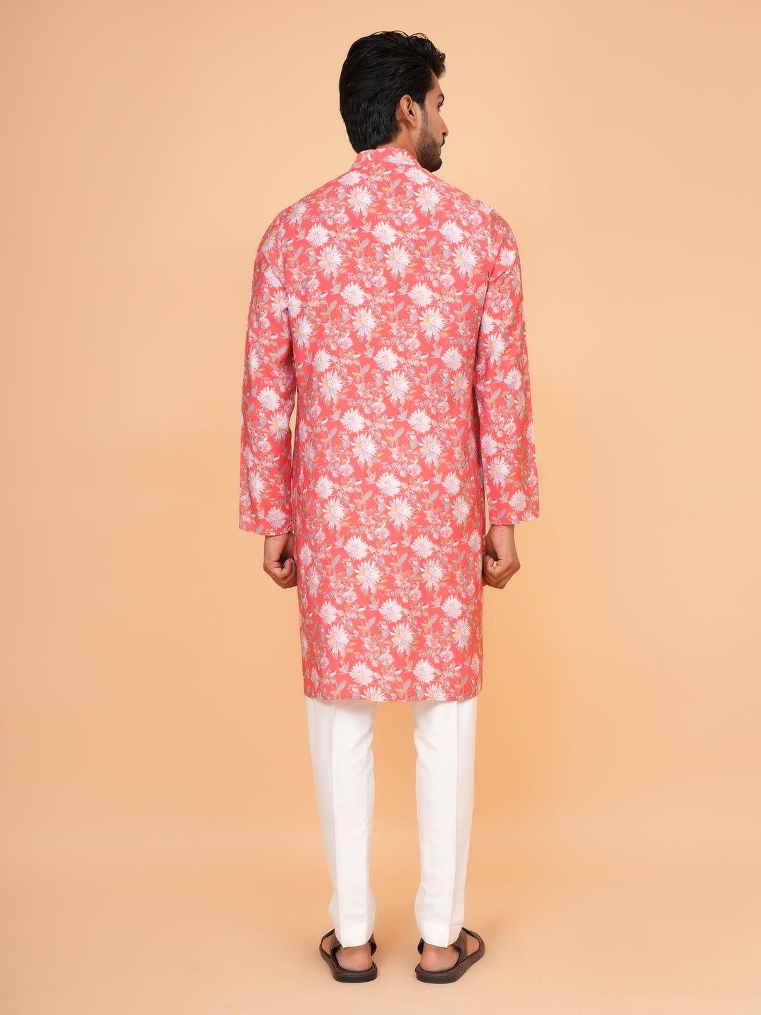 Floral Pink Kurta Set - KM44563-13