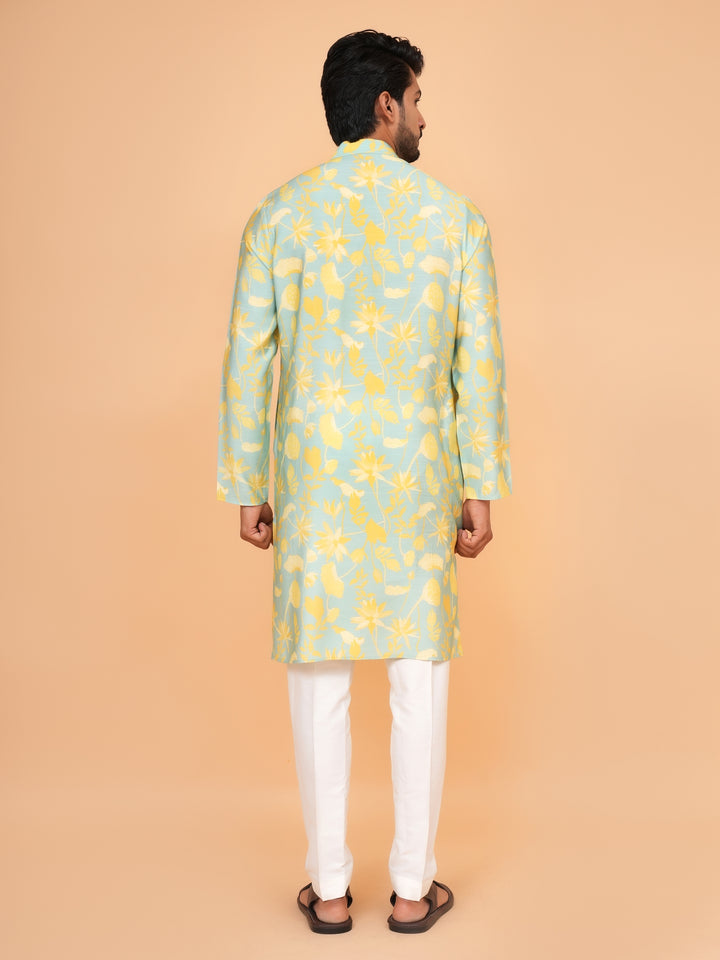 Floral Pista Kurta Set - KM44564-4