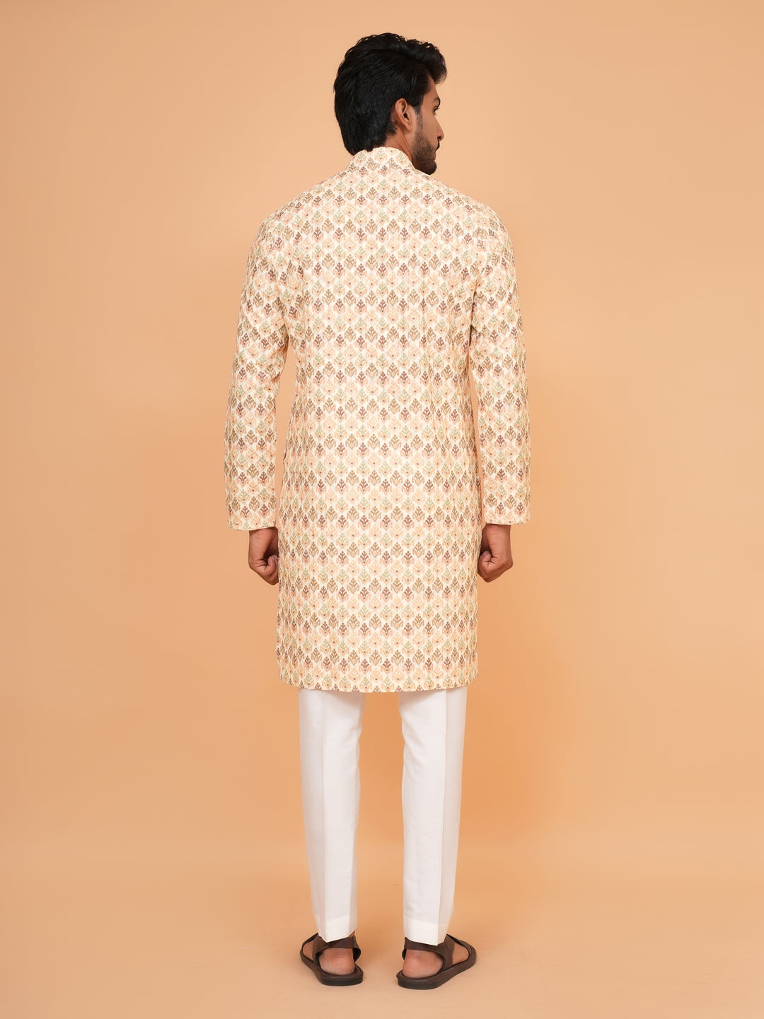 Sequence Beige Kurta Set - KM45041-2