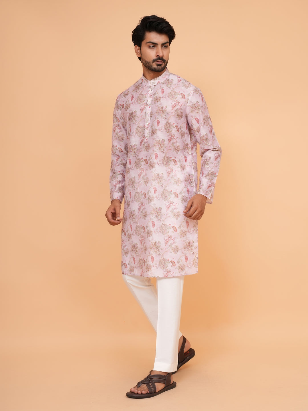 Floral Pink Kurta Set - KM45062-4