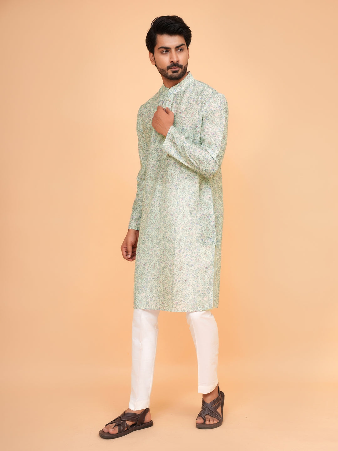 Paisley Pista Kurta Set - KM45063-16