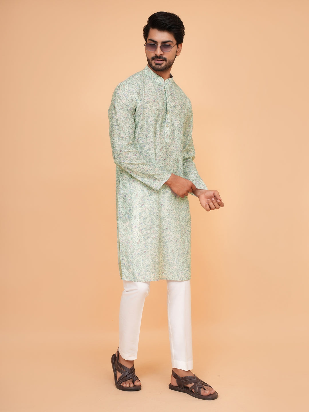 Paisley Pista Kurta Set - KM45063-16