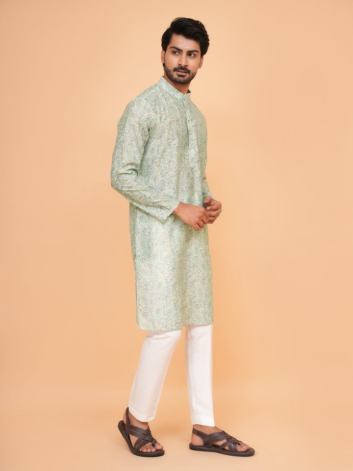 Paisley Pista Kurta Set - KM45063-16
