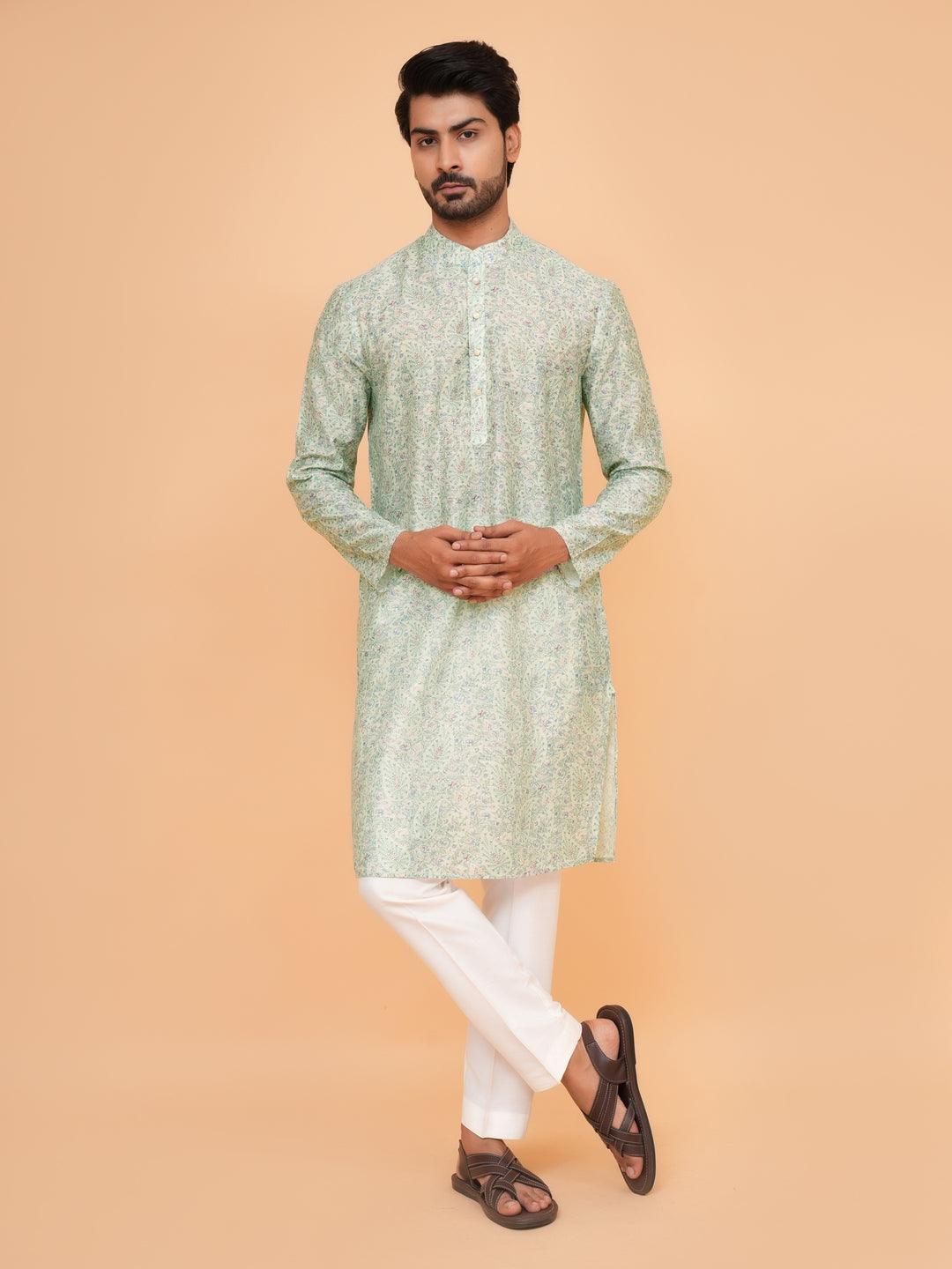 Paisley Pista Kurta Set - KM45063-16