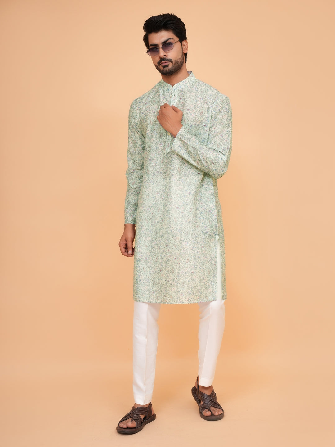 Paisley Pista Kurta Set - KM45063-16